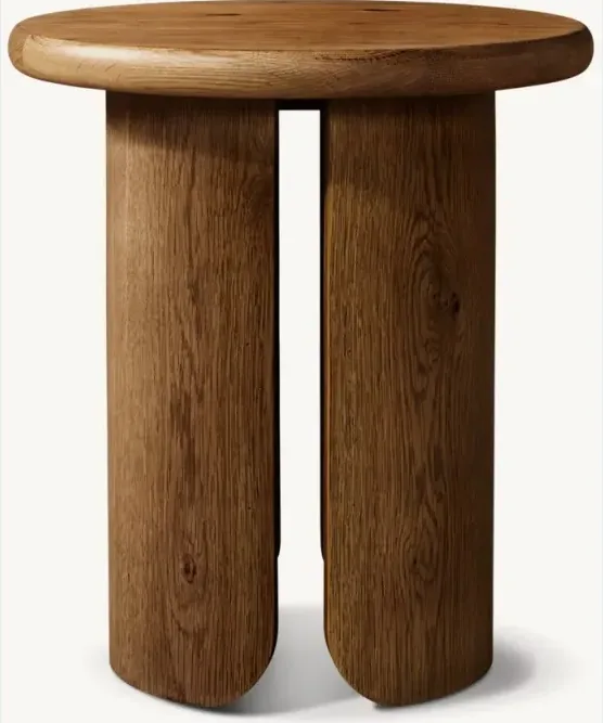Table d'appoint Cluny en chêne, collection tables basses et d'appoint ELWOOD HOME