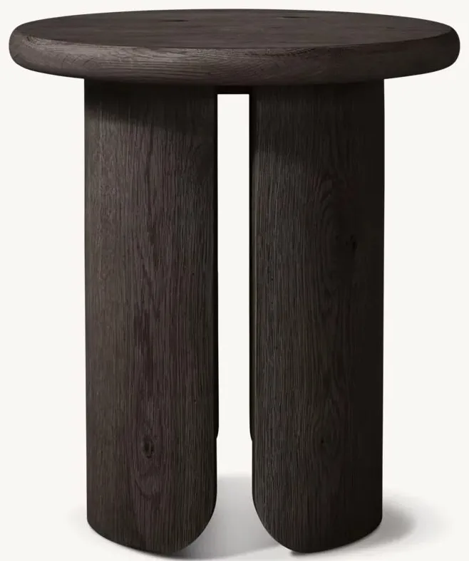 Table d'appoint Cluny en chêne, vue 4 sur 6