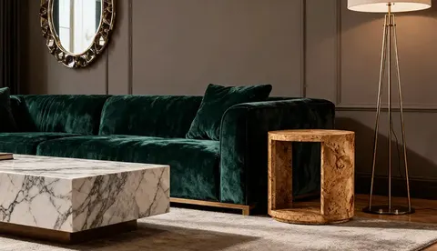 Table d'appoint Domme en bois massif — tables basses et d'appoint