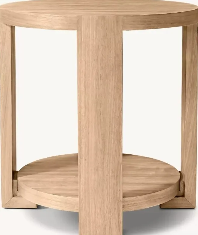 Table d'appoint Hossegor en bois massif, vue 2 sur 5