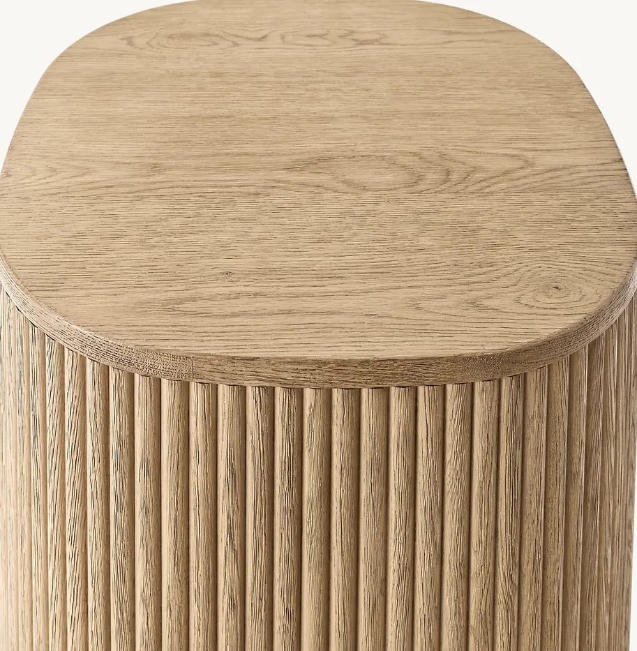 Table d'appoint Issigeac en chêne, vue 2 sur 4