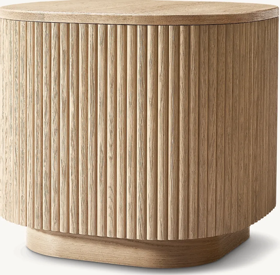 Table d'appoint Issigeac en chêne, vue 3 sur 4
