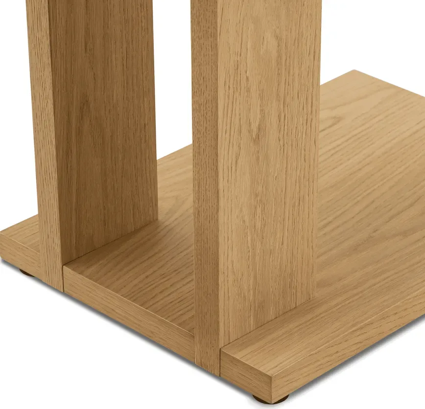 Table d'appoint Moret en chêne, vue 4 sur 6