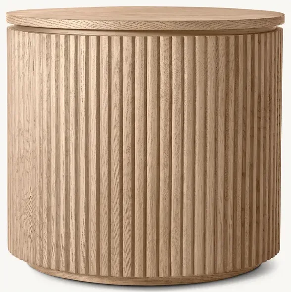 Table d'appoint Pauillac en chêne blanc, vue 2 sur 6