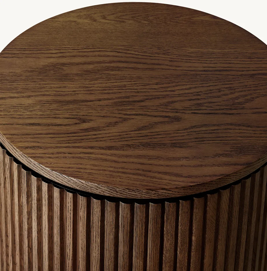 Table d'appoint Roquefort en chêne brun, vue 5 sur 5