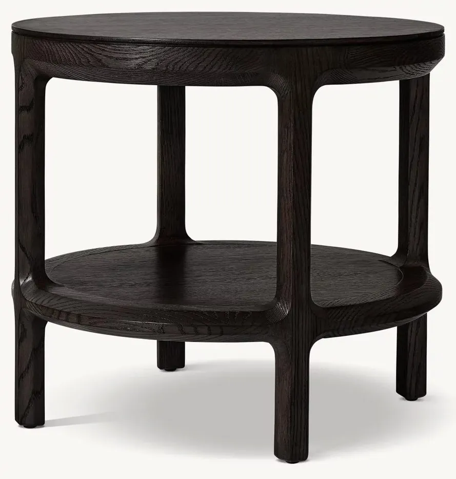 Table d'appoint Trémolat en placage de chêne, vue 4 sur 4