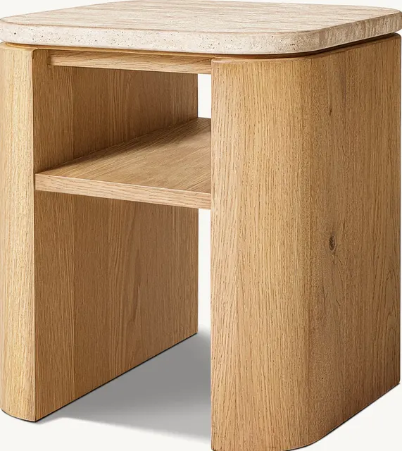 Table d'appoint Veules en chêne — tables basses et d'appoint