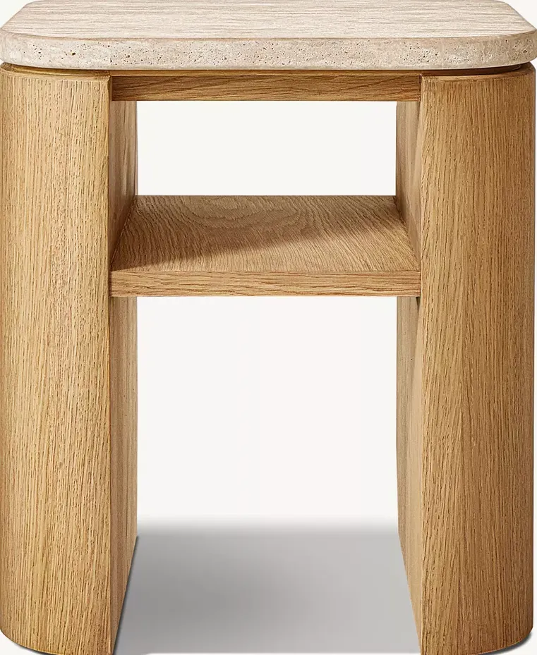 Table d'appoint Veules en chêne, vue 5 sur 5