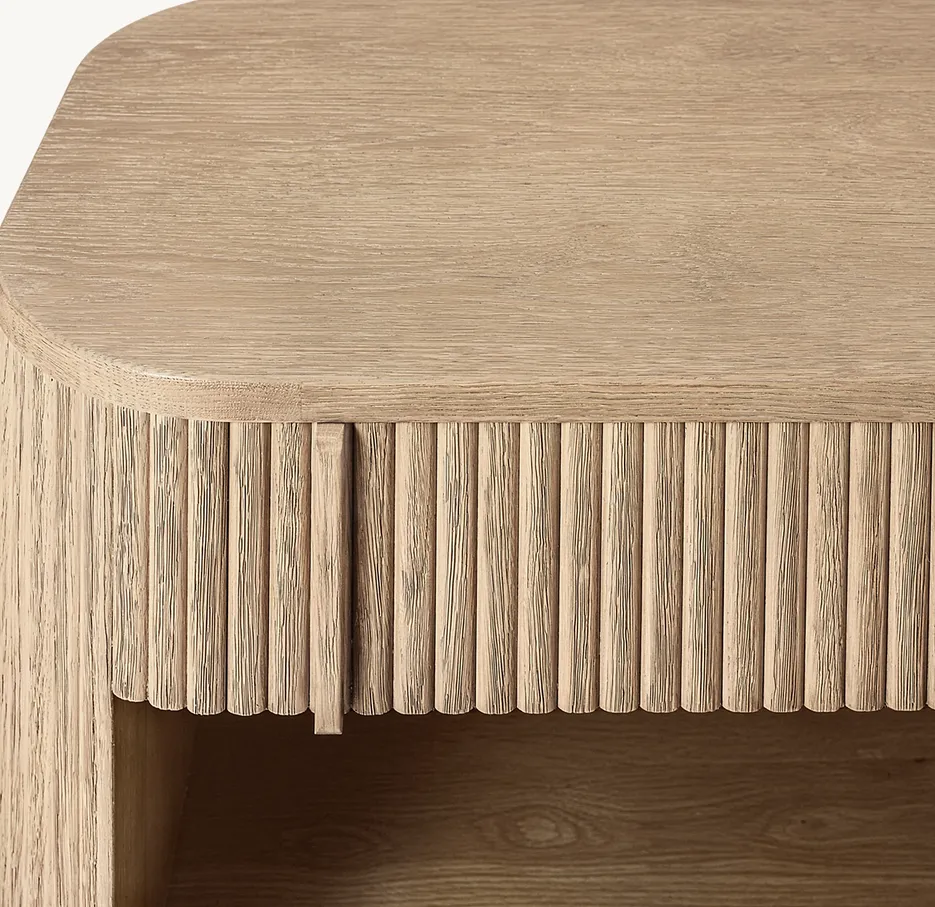 Table de chevet Aigues en chêne, vue 3 sur 6