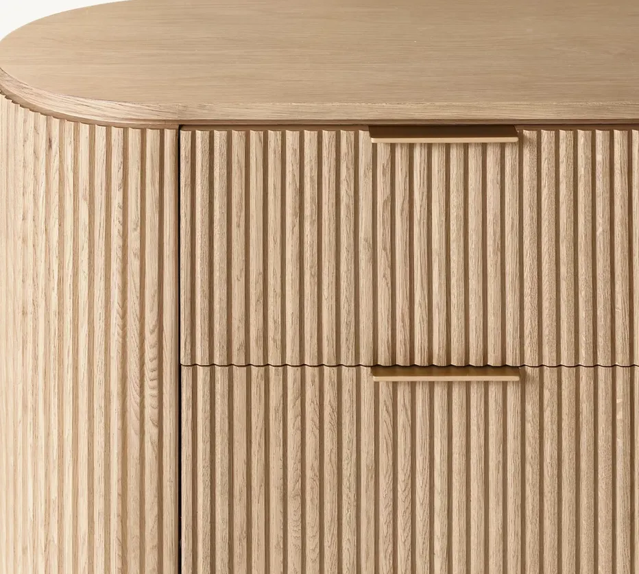 Table de chevet Andernos en chêne, vue 2 sur 5