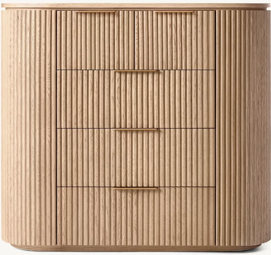 Commode Arreau en chêne 5 tiroirs
