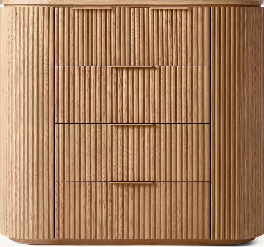 Commode Arreau en chêne 5 tiroirs, vue 6 sur 6