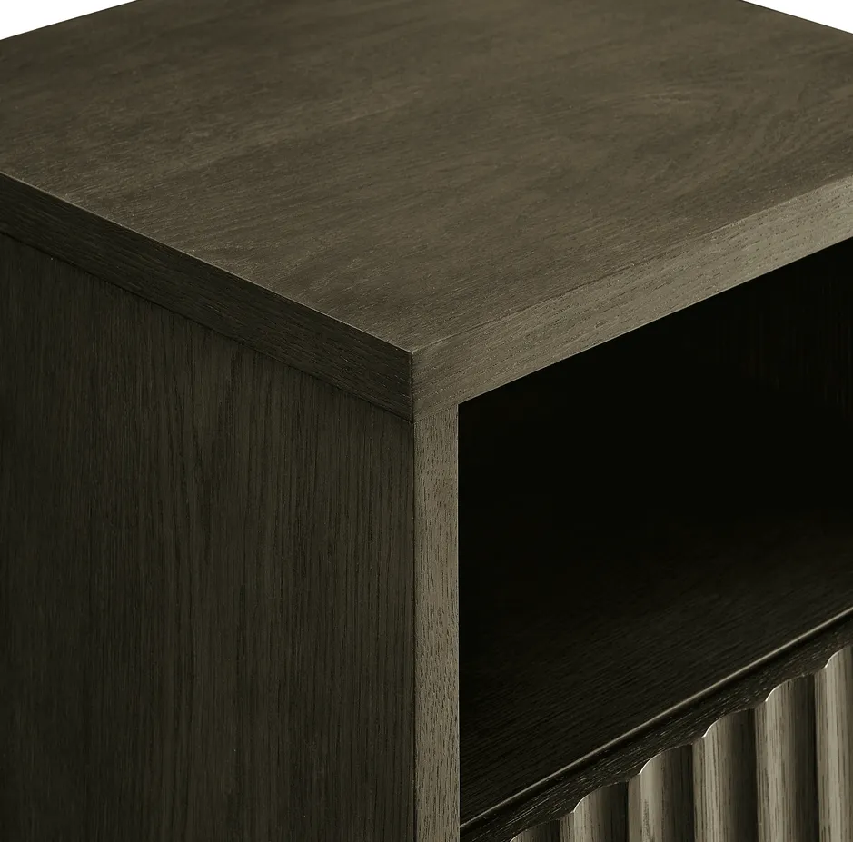 Table de chevet Ascain en chêne noir, vue 6 sur 6