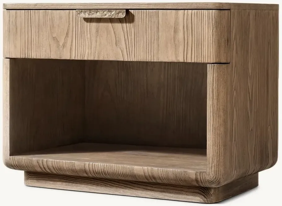 Table de chevet Aubenas en bois massif, vue 3 sur 6