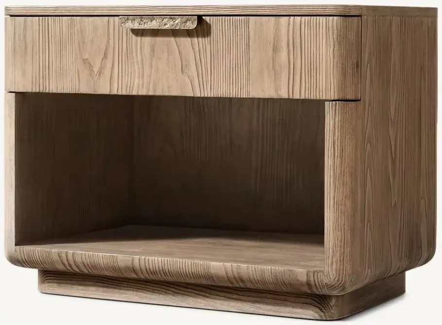 Table de chevet Aubenas en bois massif, vue 4 sur 6