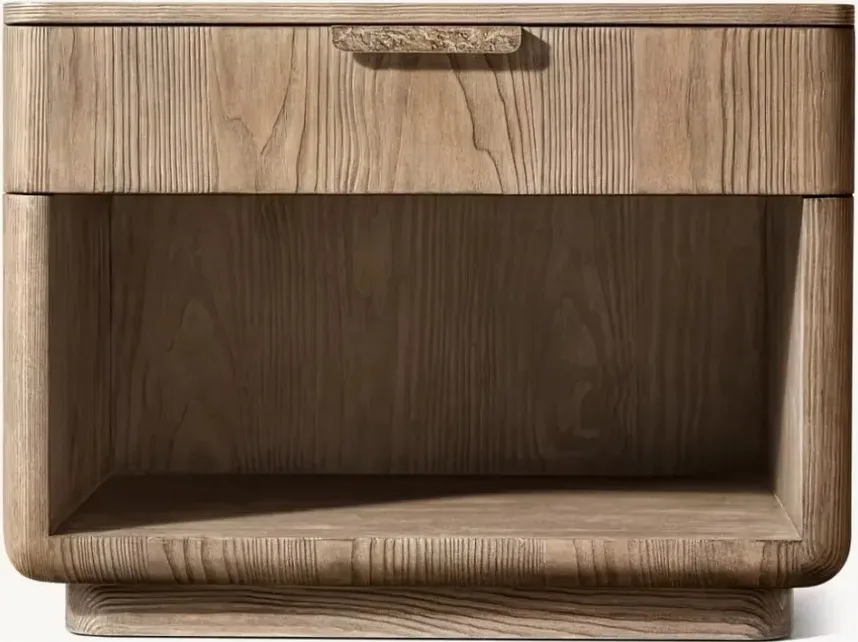 Table de chevet Aubenas en bois massif, vue 5 sur 6
