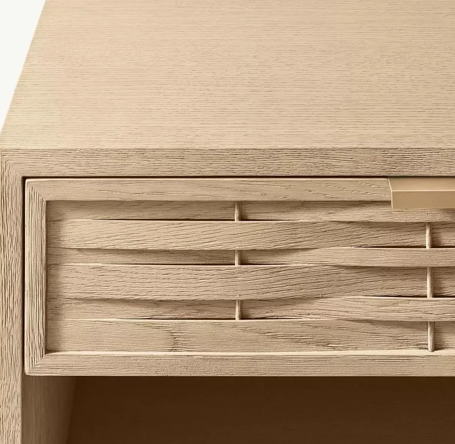 Table de chevet Autoire en chêne, vue 2 sur 4