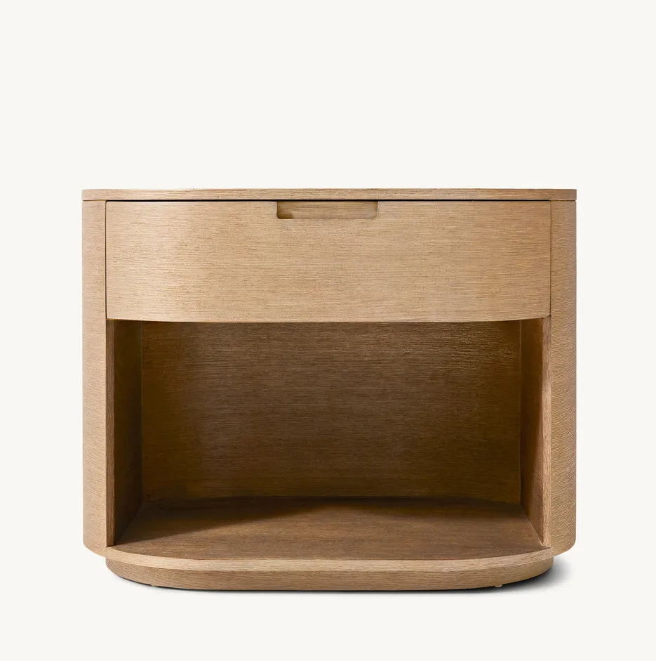 Table de chevet Barjac en bois massif, vue 2 sur 6