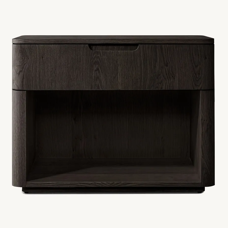Table de chevet Baume en bois massif, vue 3 sur 6