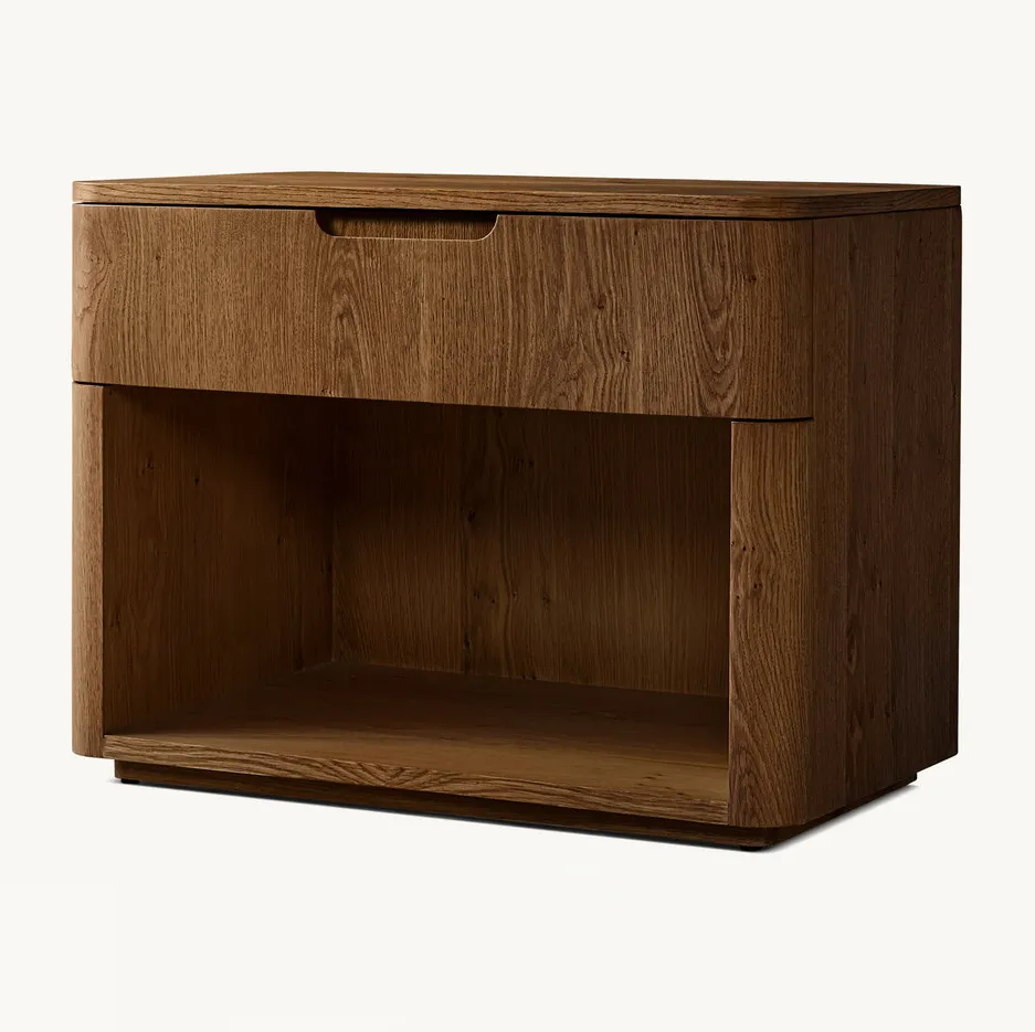 Table de chevet Baume en bois massif, vue 4 sur 6
