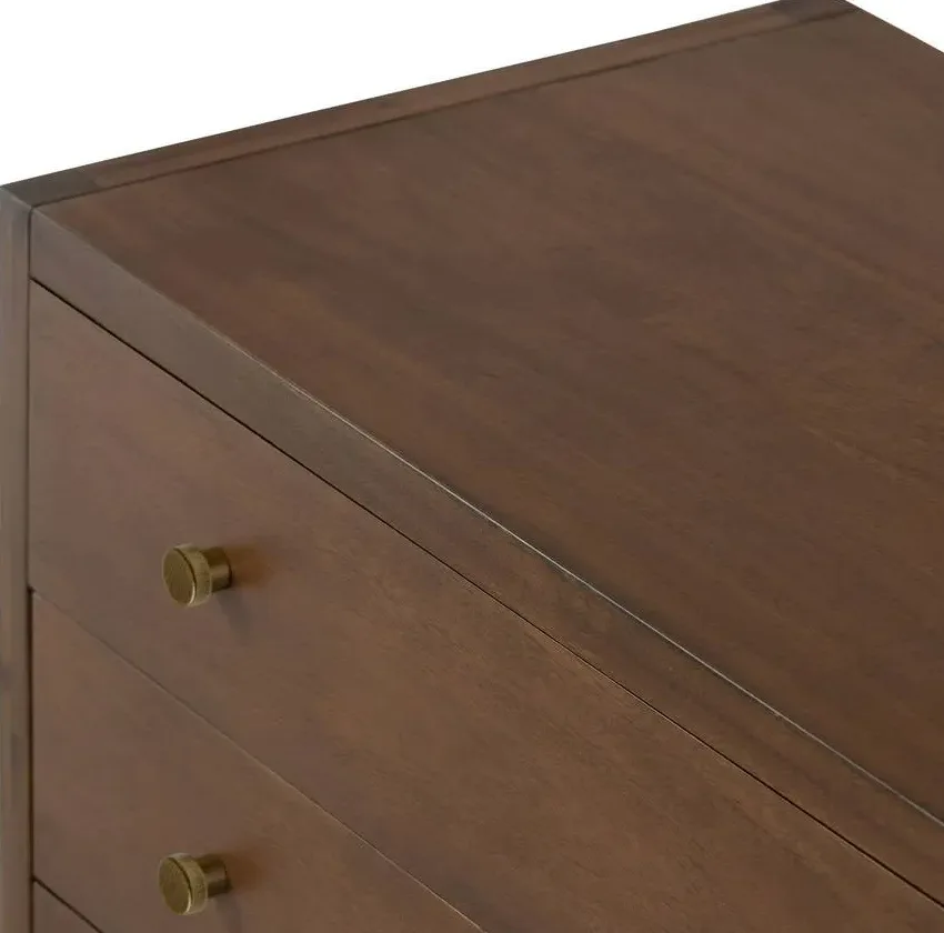Table de chevet Biot en noyer, vue 2 sur 4