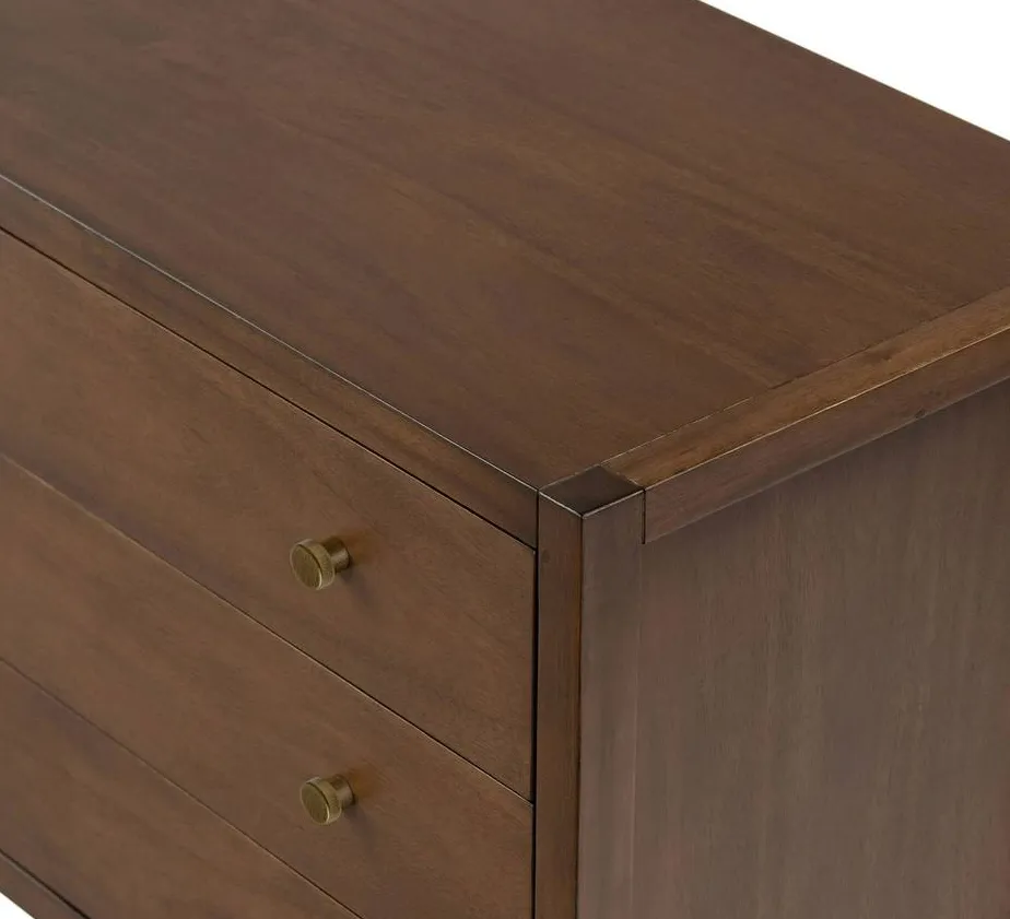 Table de chevet Biot en noyer, vue 4 sur 4