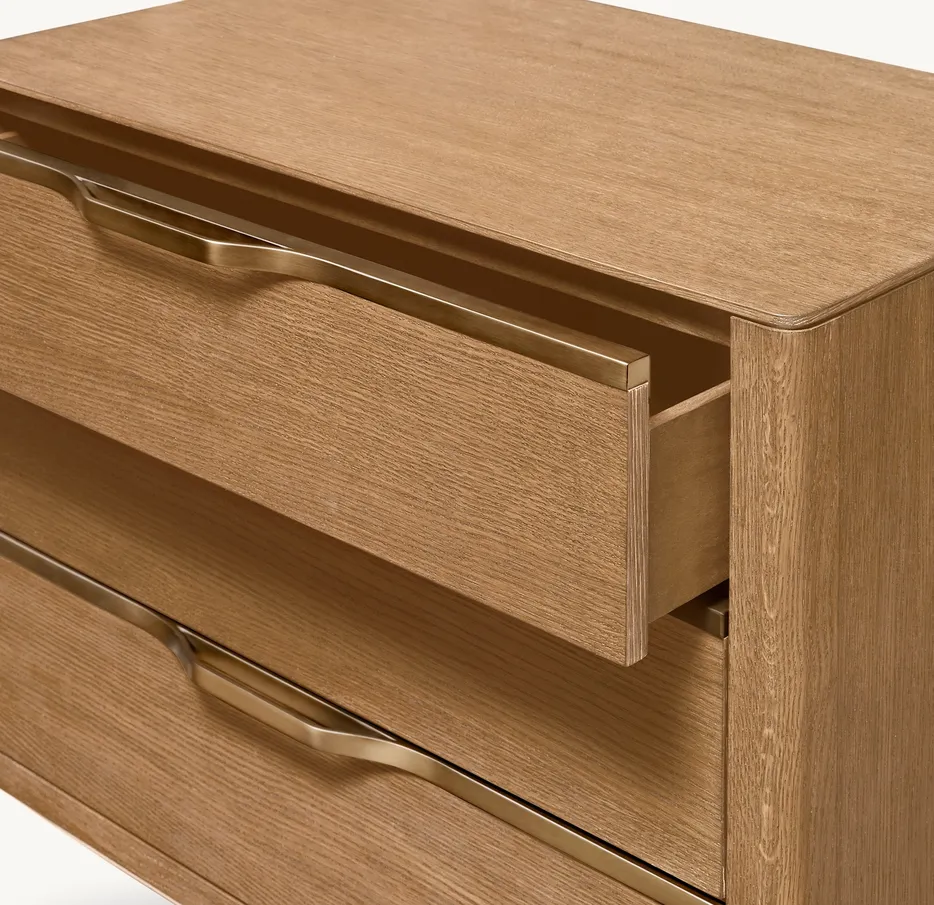 Table de chevet Blaye en bois massif, vue 4 sur 6