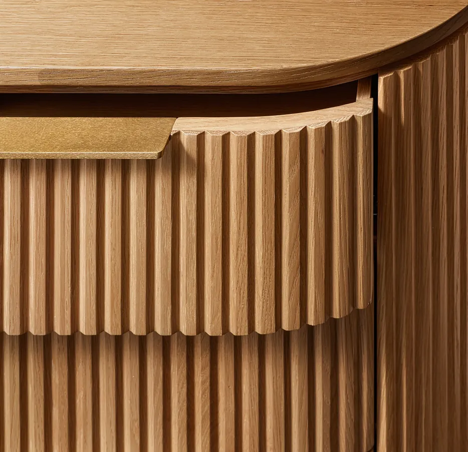 Table de chevet Capdenac en chêne, vue 4 sur 6