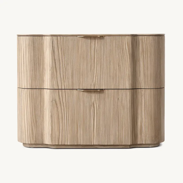 Table de chevet Carlux en chêne, collection tables de chevet ELWOOD HOME