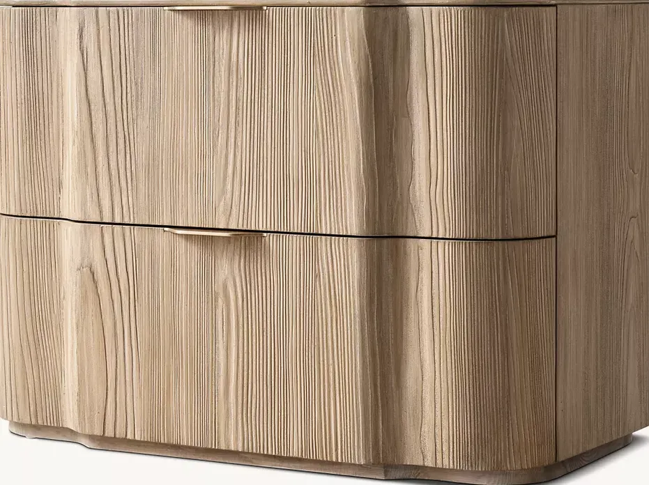 Table de chevet Carlux en chêne, vue 2 sur 6