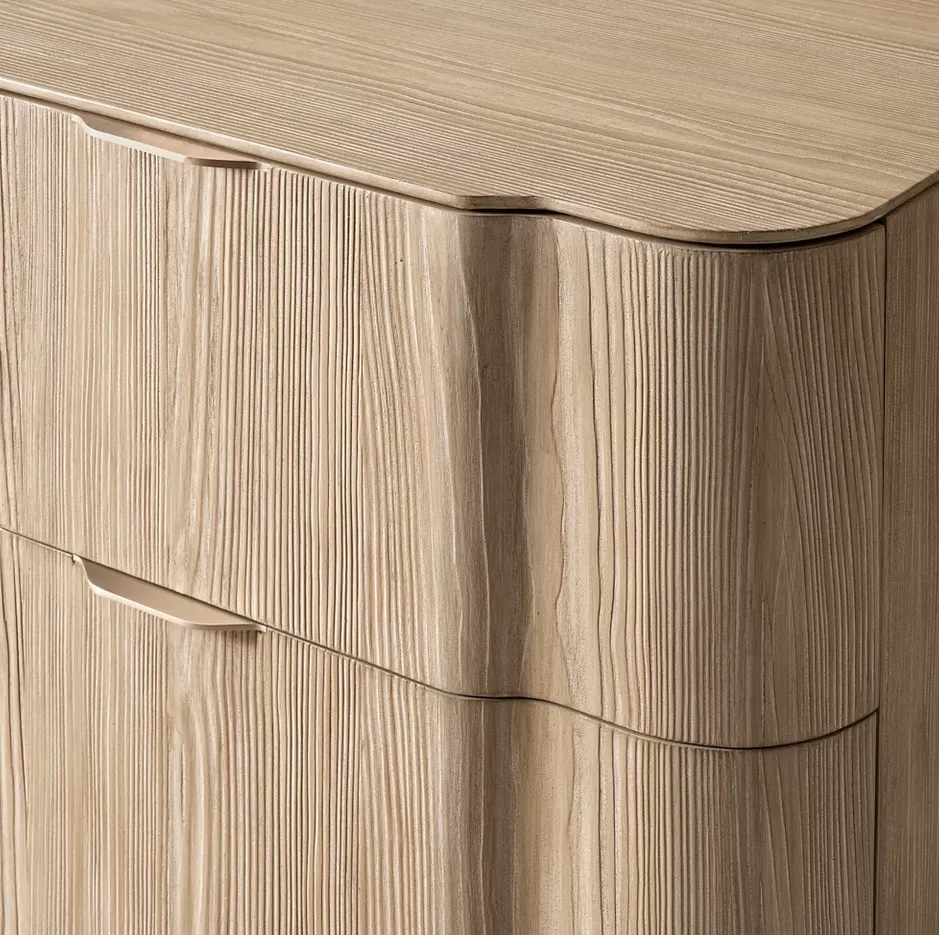Table de chevet Carlux en chêne, vue 4 sur 6