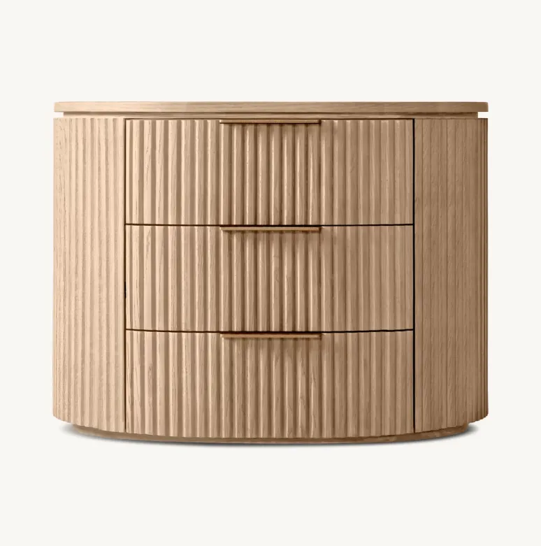 Table de chevet Chanaz en chêne blanc, collection tables de chevet ELWOOD HOME
