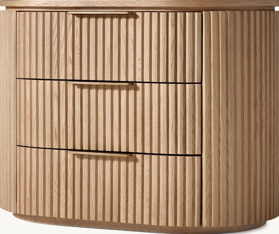 Table de chevet Chanaz en chêne blanc, vue 2 sur 6