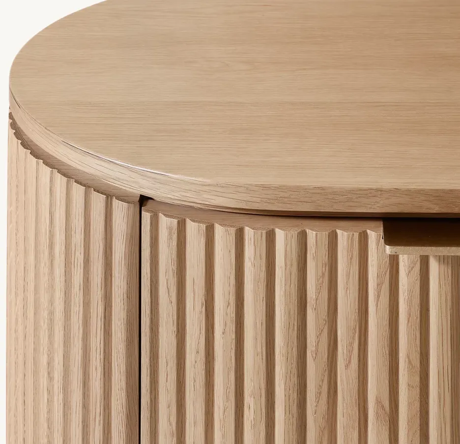Table de chevet Chanaz en chêne blanc, vue 3 sur 6
