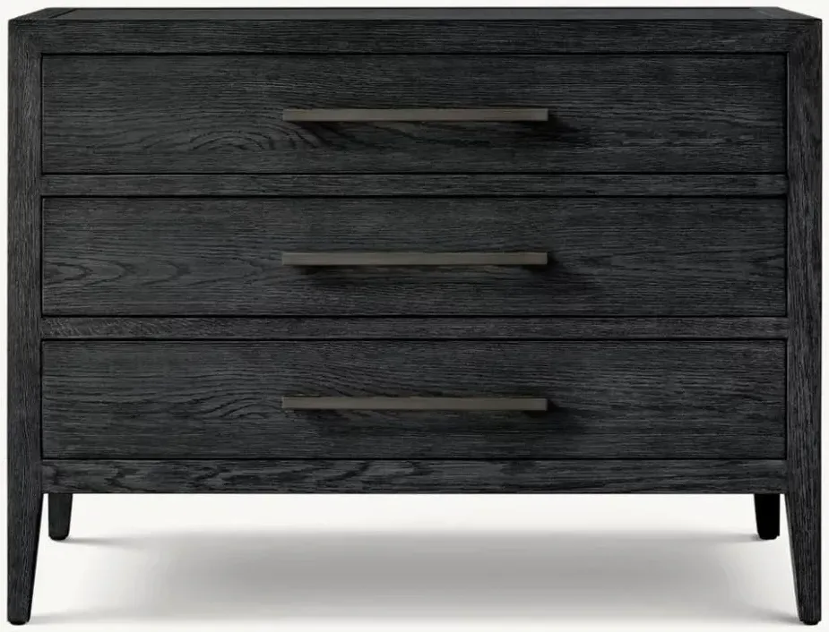 Table de chevet Cluny en bois massif 3 tiroirs, vue 6 sur 6