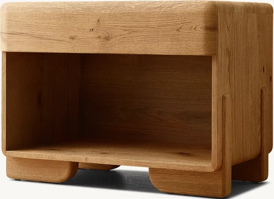 Table de chevet Coaraze en chêne, vue 2 sur 4