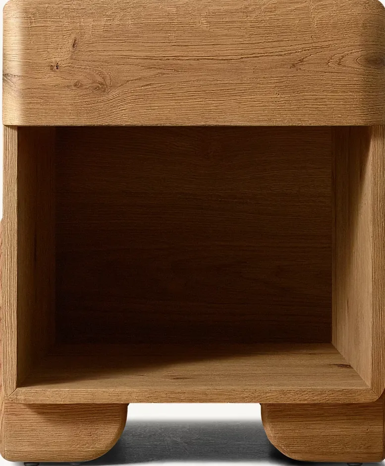 Table de chevet Coaraze en chêne, vue 3 sur 4