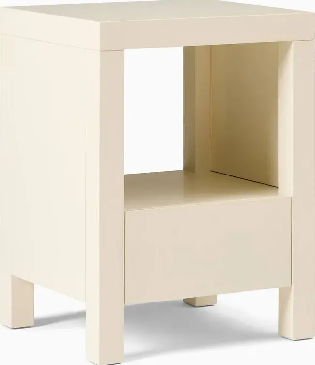 Table de chevet Conques en bois massif, vue 2 sur 6