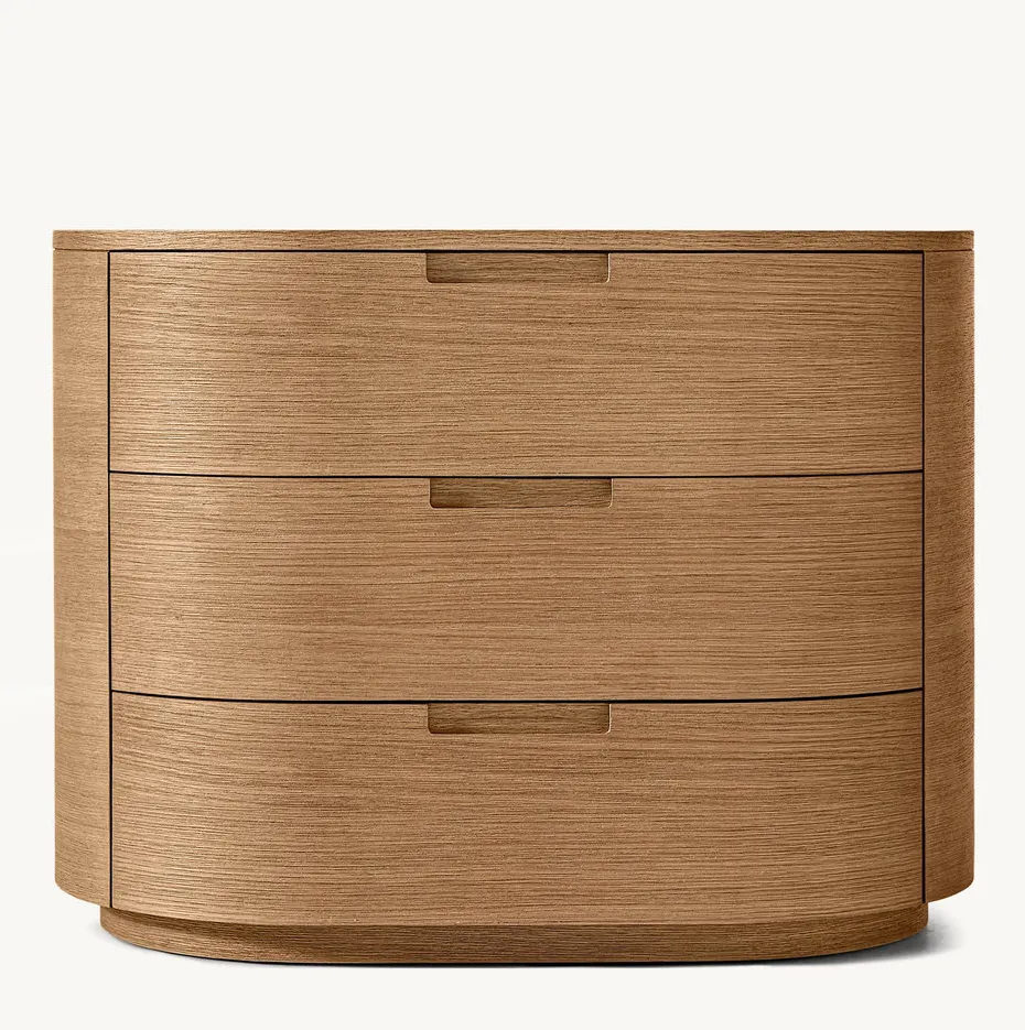Table de chevet Dieulefit en bois massif, vue 2 sur 5