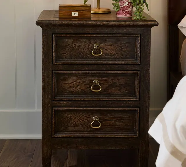 Table de chevet Goult en noyer — tables de chevet