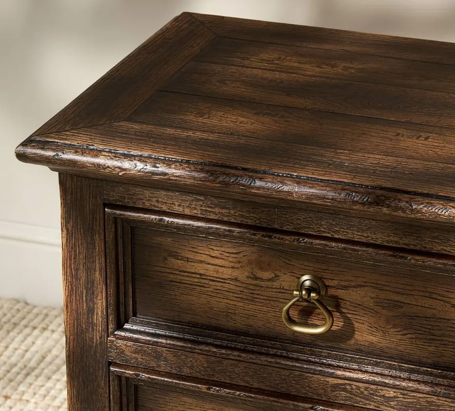 Table de chevet Goult en noyer, vue 2 sur 4