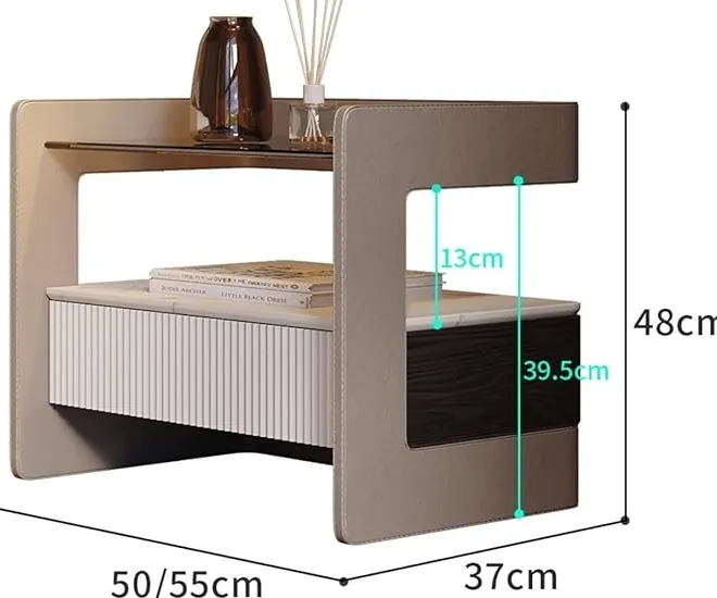 Table de chevet Laguiole en bois massif, vue 4 sur 4