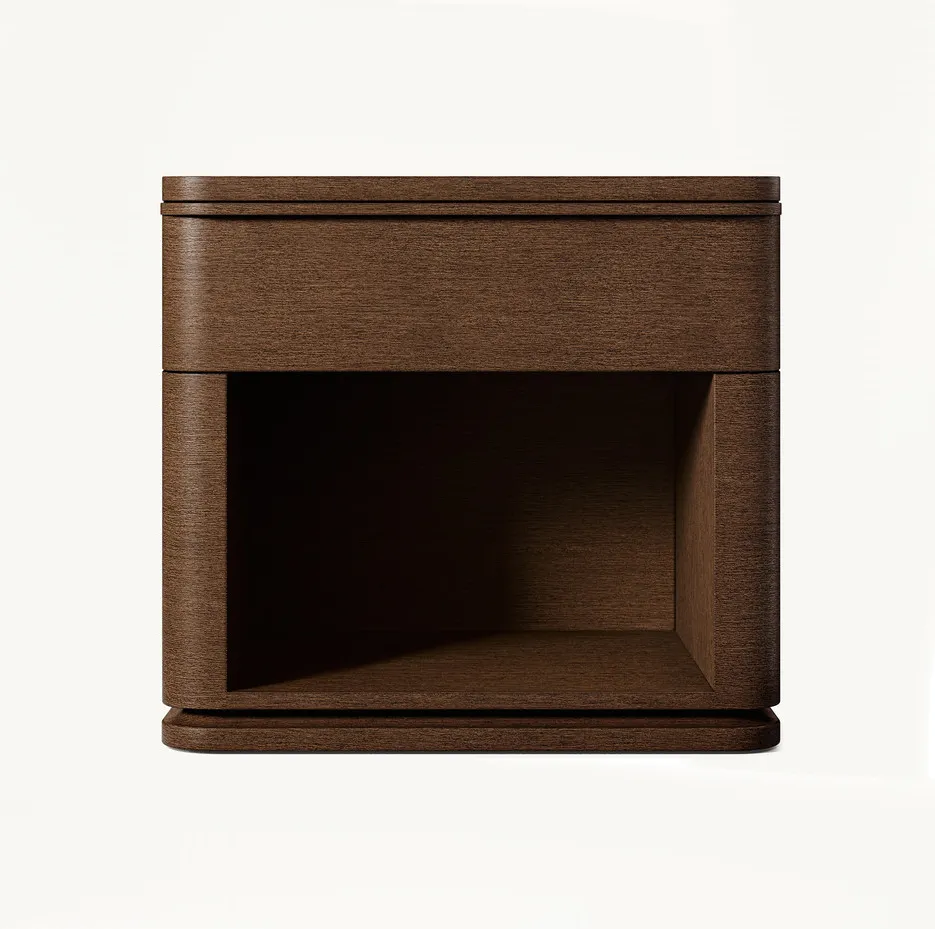 Table de chevet Lunel en chêne, vue 5 sur 6