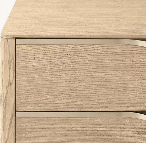 Table de chevet Martel en chêne 6 tiroirs — tables de chevet