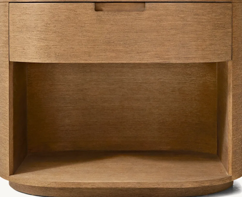 Table de chevet Mende en chêne, vue 4 sur 6
