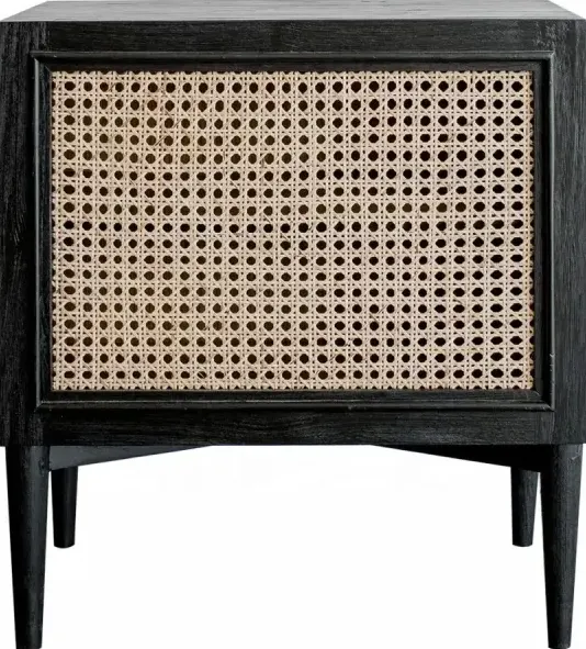 Table de chevet Menthon en rotin — tables de chevet