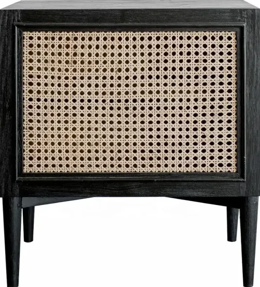 Table de chevet Menthon en rotin, collection tables de chevet ELWOOD HOME