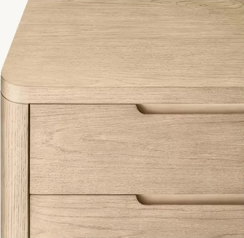 Table de chevet Nasbinals 3 tiroirs scandinave, vue 5 sur 6
