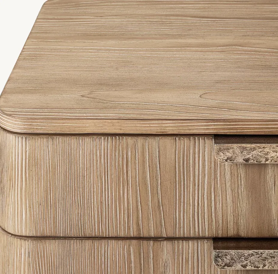 Table de chevet Nozeroy en chêne, vue 3 sur 6