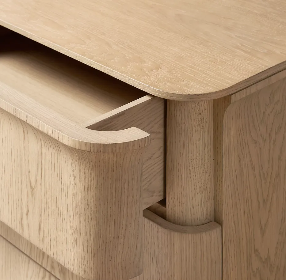 Table de chevet Orthez en chêne, vue 5 sur 6